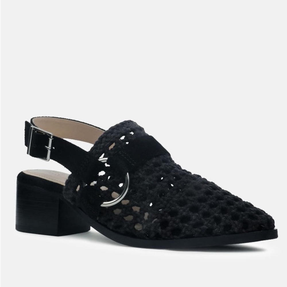 Rag & Co Black Block Heeled Sandal - NWT 🔥SALE